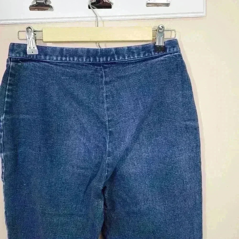p7079 J. Crew hight Waist blue straight leg denim jean size 8 - Picture 6 of 7